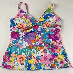 Anne Cole Floral Tankini Top